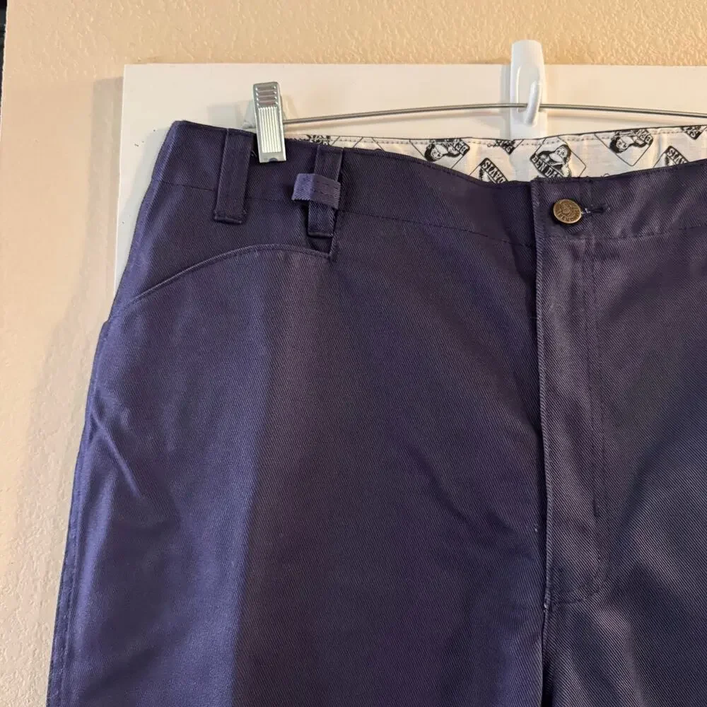 NWT Ben Davis Deadstock Men’s Classic Fit Canvas Chino Utility Pant Blue Size 38